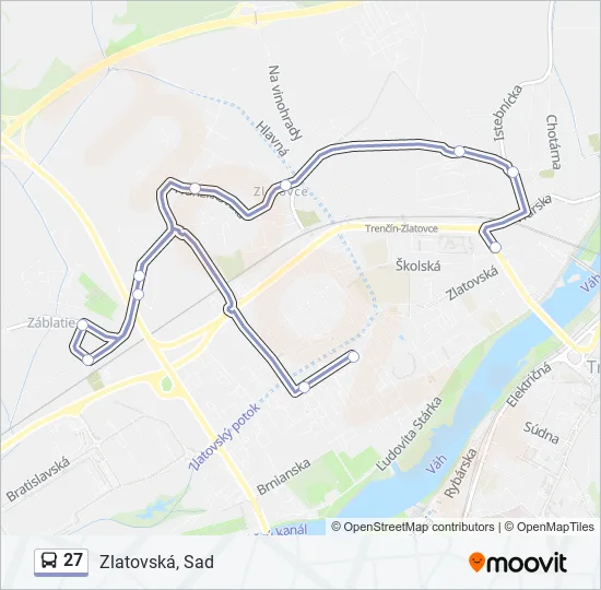 27 Bus Line Map