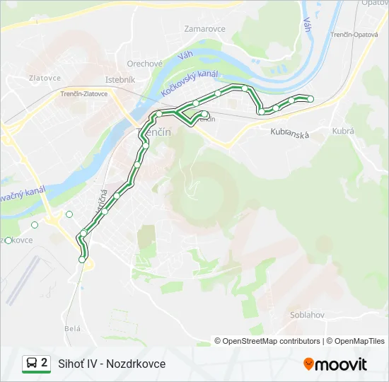 2 Bus Line Map