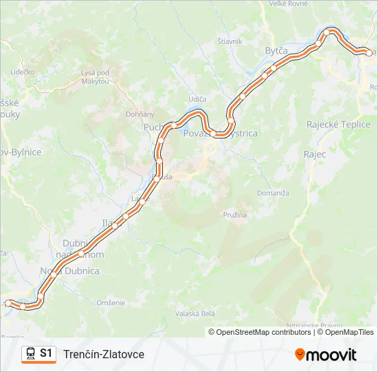 S1 Train Line Map