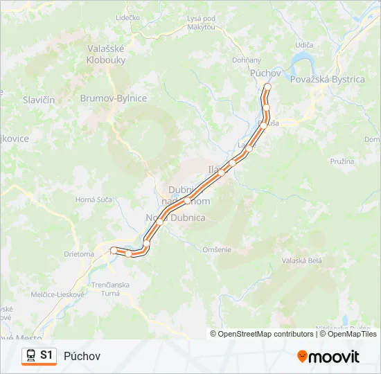 S1 Train Line Map