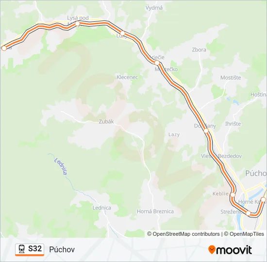 S32 Train Line Map