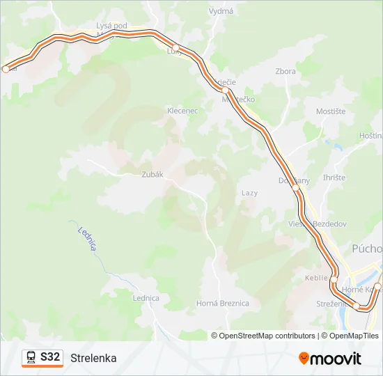 S32 Train Line Map