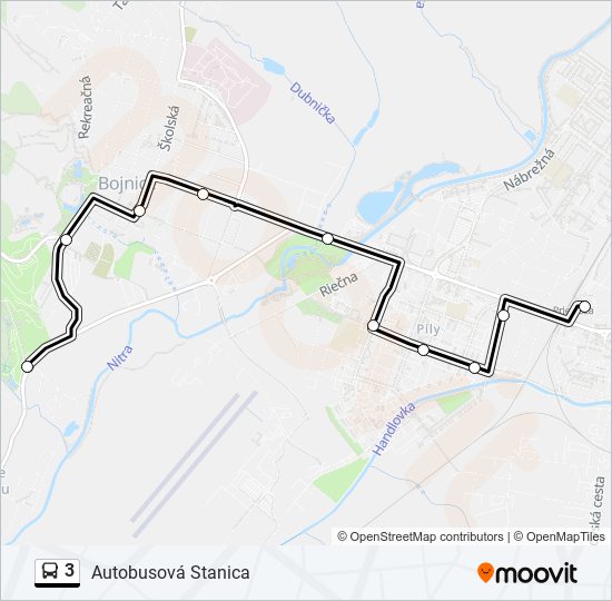 3 bus Line Map