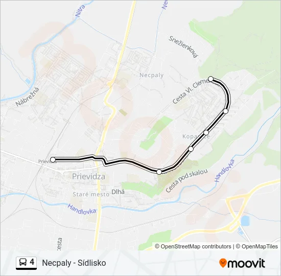 4 Bus Line Map