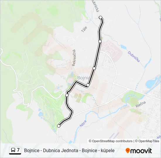 7 Bus Line Map