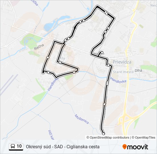 10 bus Line Map