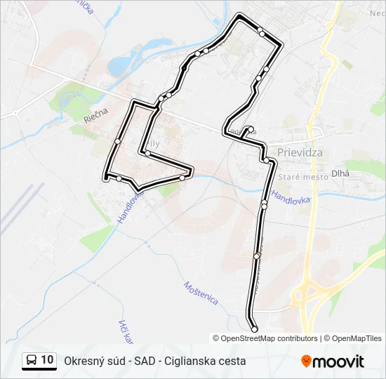 10 Bus Line Map