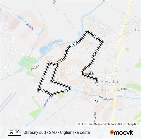 10 Bus Line Map