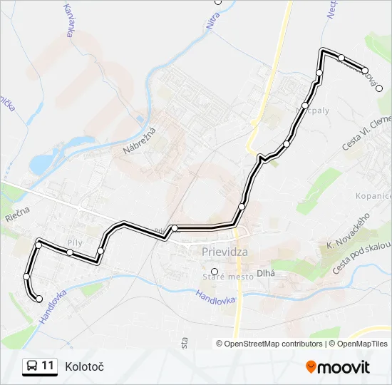 11 Bus Line Map