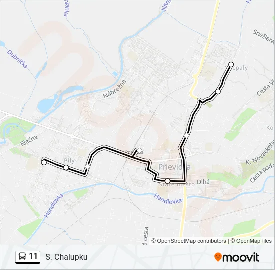 11 Bus Line Map
