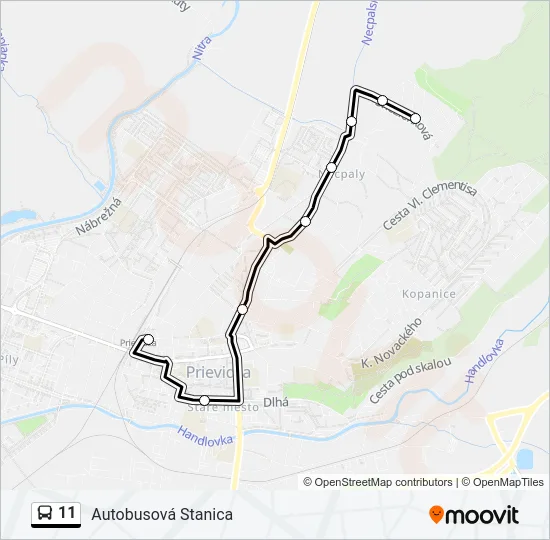 11 Bus Line Map