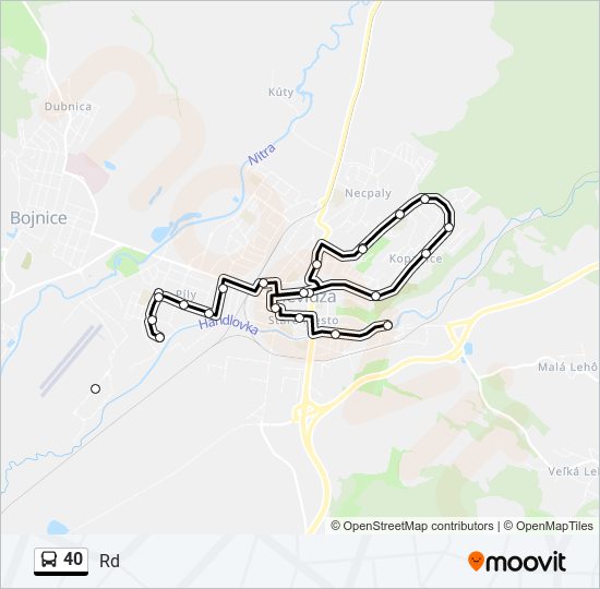 40 bus Line Map