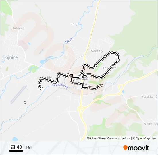40 Bus Line Map