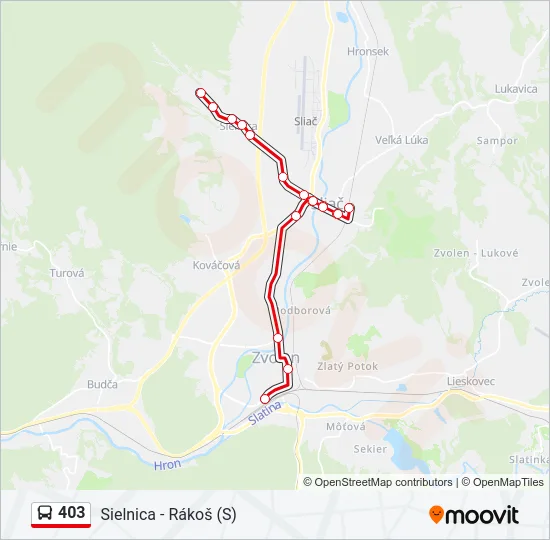 403 Bus Line Map