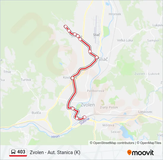 403 Bus Line Map