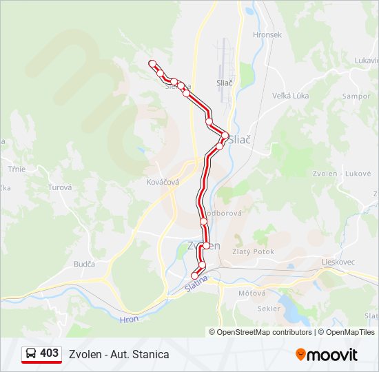 403 bus Line Map