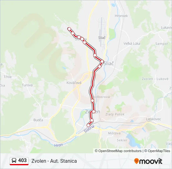 403 Bus Line Map