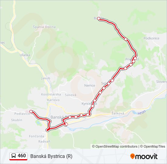 460 bus Line Map