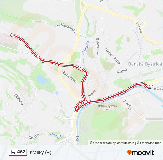 462 bus Line Map