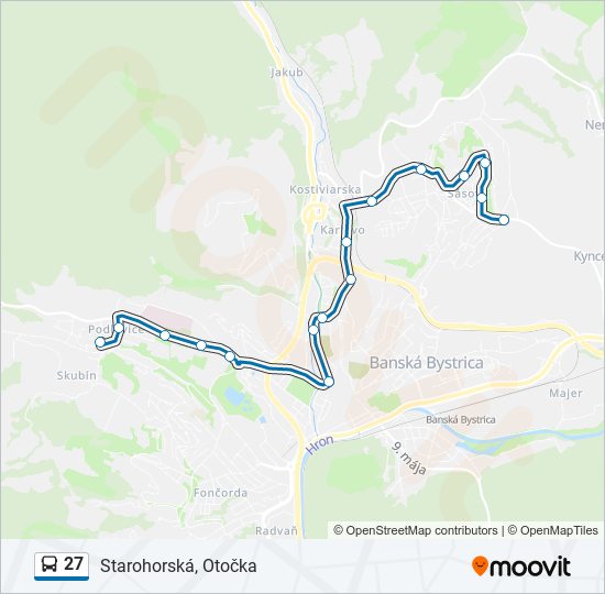 27 bus Line Map