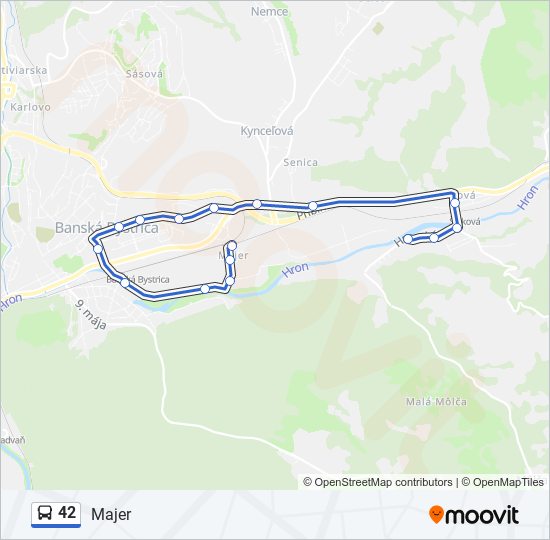 42 bus Line Map