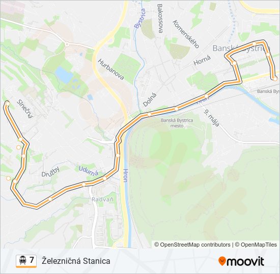 7 Trolleybus Line Map