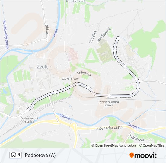 4 bus Line Map