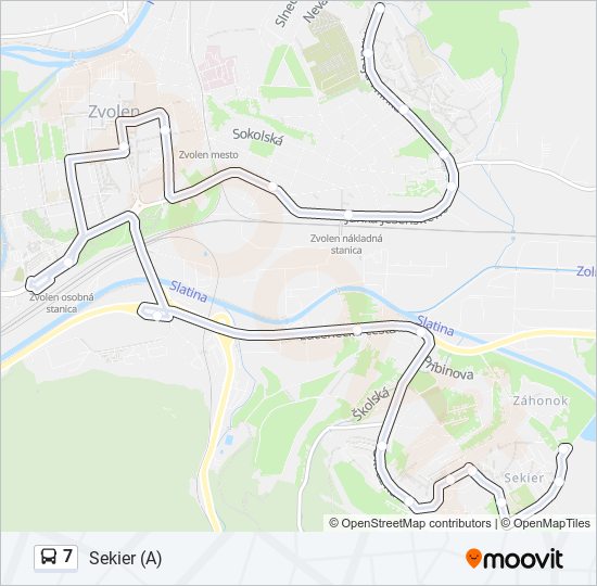 7 bus Line Map