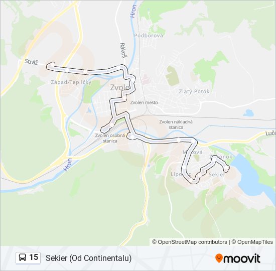 15 bus Line Map