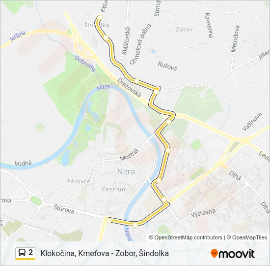2 Bus Line Map