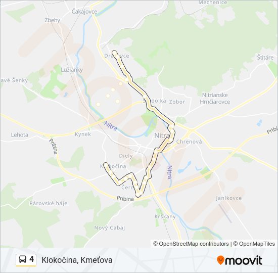 4 bus Line Map