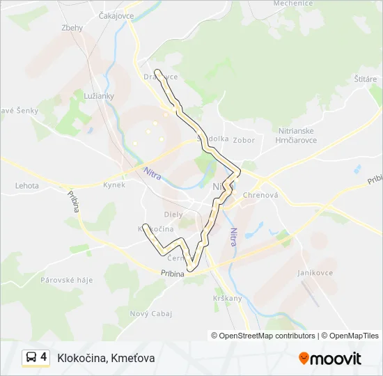 4 Bus Line Map