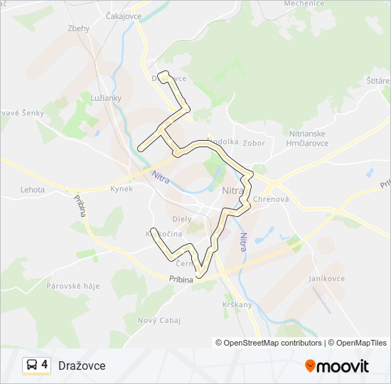 4 bus Line Map