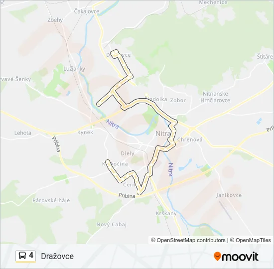 4 Bus Line Map