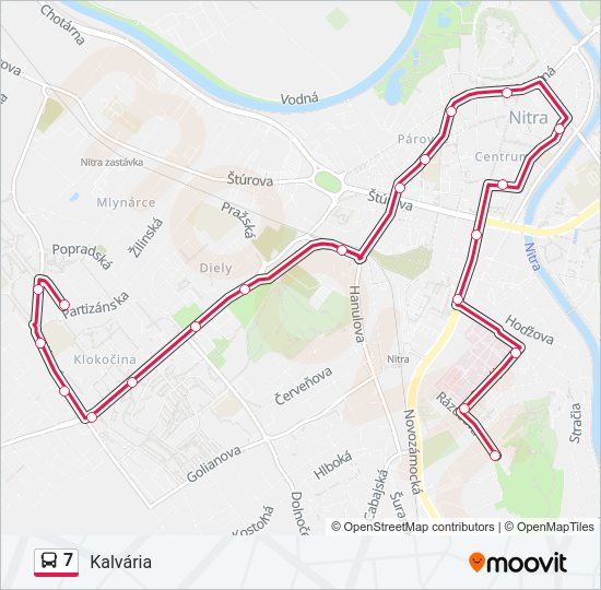 7 bus Line Map