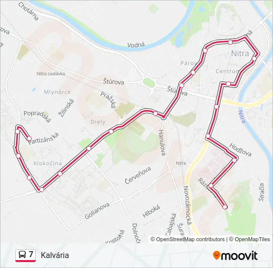 7 Bus Line Map
