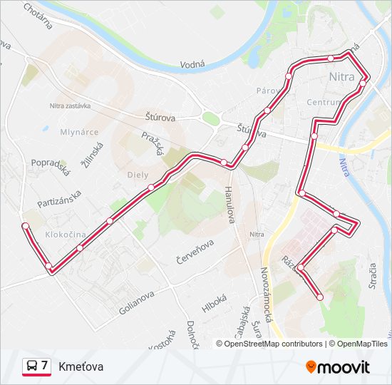 7 bus Line Map