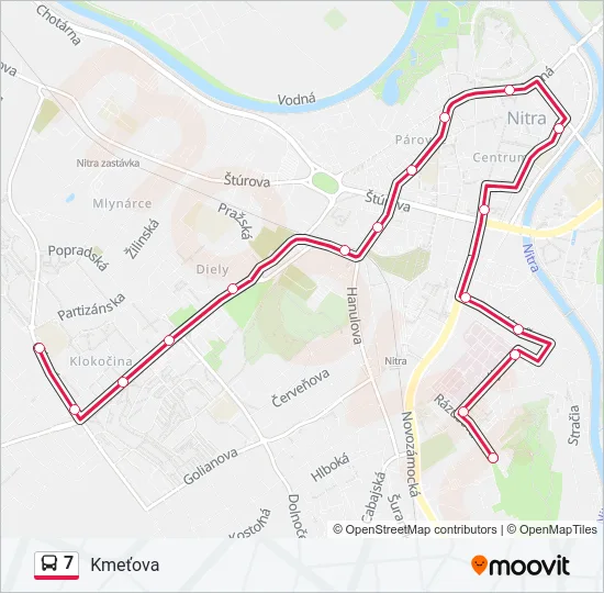 7 Bus Line Map