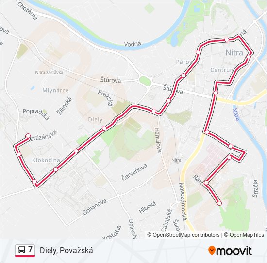 7 bus Line Map