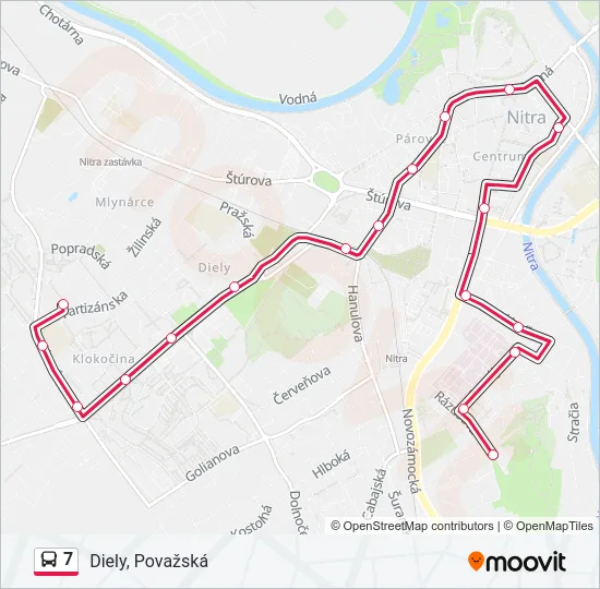 7 Bus Line Map
