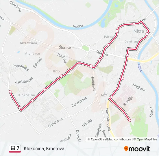 7 Bus Line Map