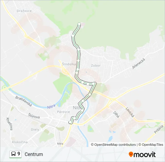 9 Bus Line Map