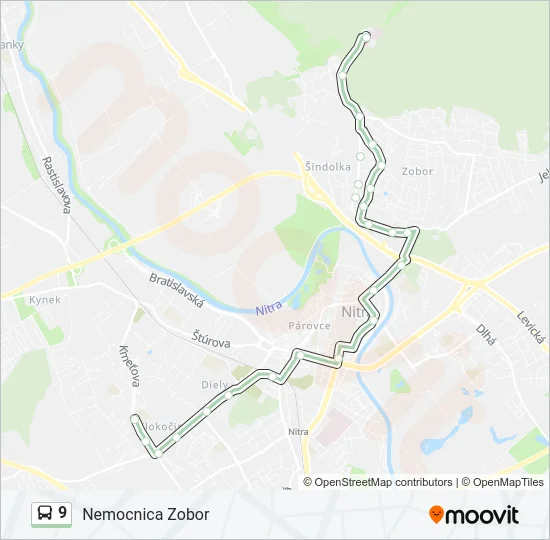 9 Bus Line Map