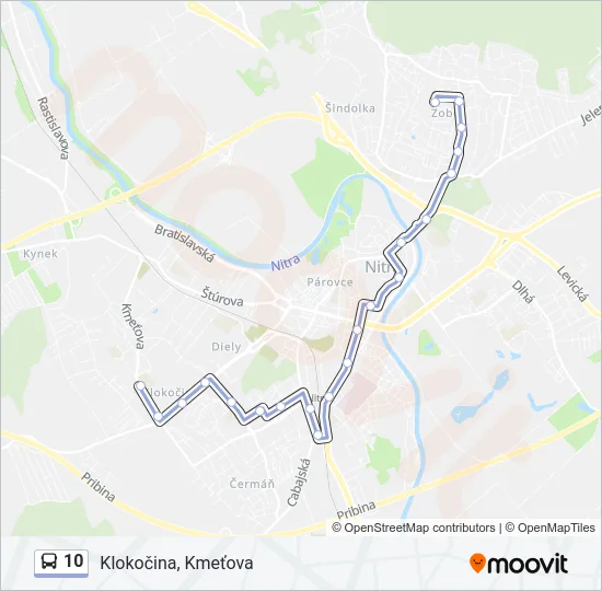 10 Bus Line Map
