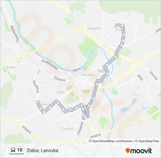 10 Bus Line Map