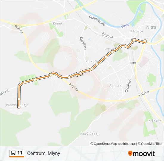 11 Bus Line Map