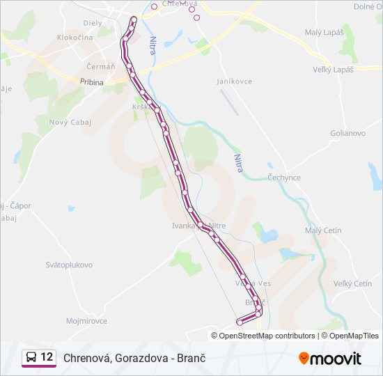 12 bus Line Map