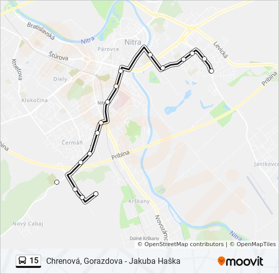 15 bus Line Map