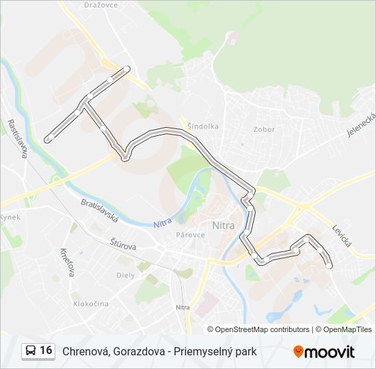 16 bus Line Map