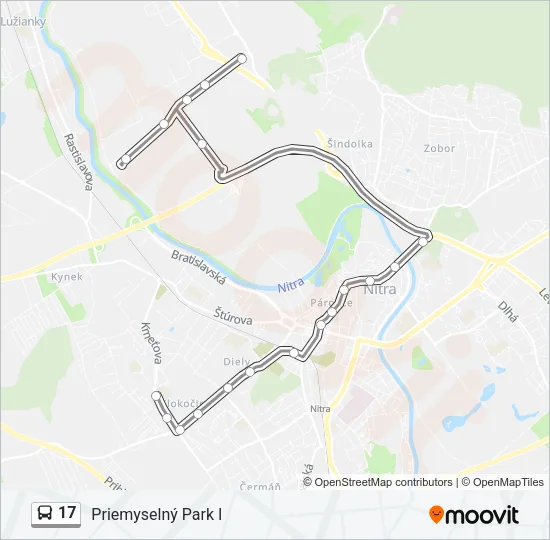 17 Bus Line Map